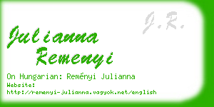 julianna remenyi business card
